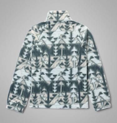 Girls' Benton Springs Printed Fleece Jacket, Color: Sedona Sage Sketchup, image 4