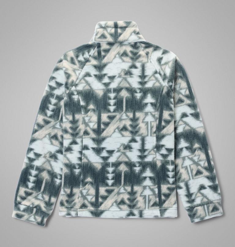 Girls' Benton Springs Printed Fleece Jacket, Color: Sedona Sage Sketchup, image 2