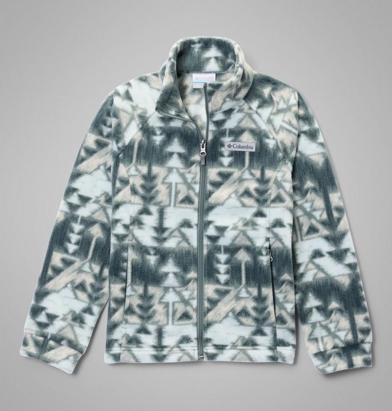 Girls' Benton Springs Printed Fleece Jacket, Color: Sedona Sage Sketchup, image 1