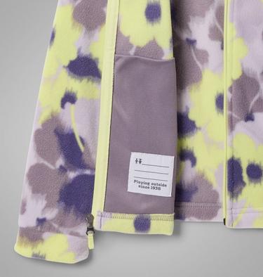 Benton Springs Printed Fleece Jacke f&uuml;r M&auml;dchen, Color: Shale Purple Ikatbloom, image 6