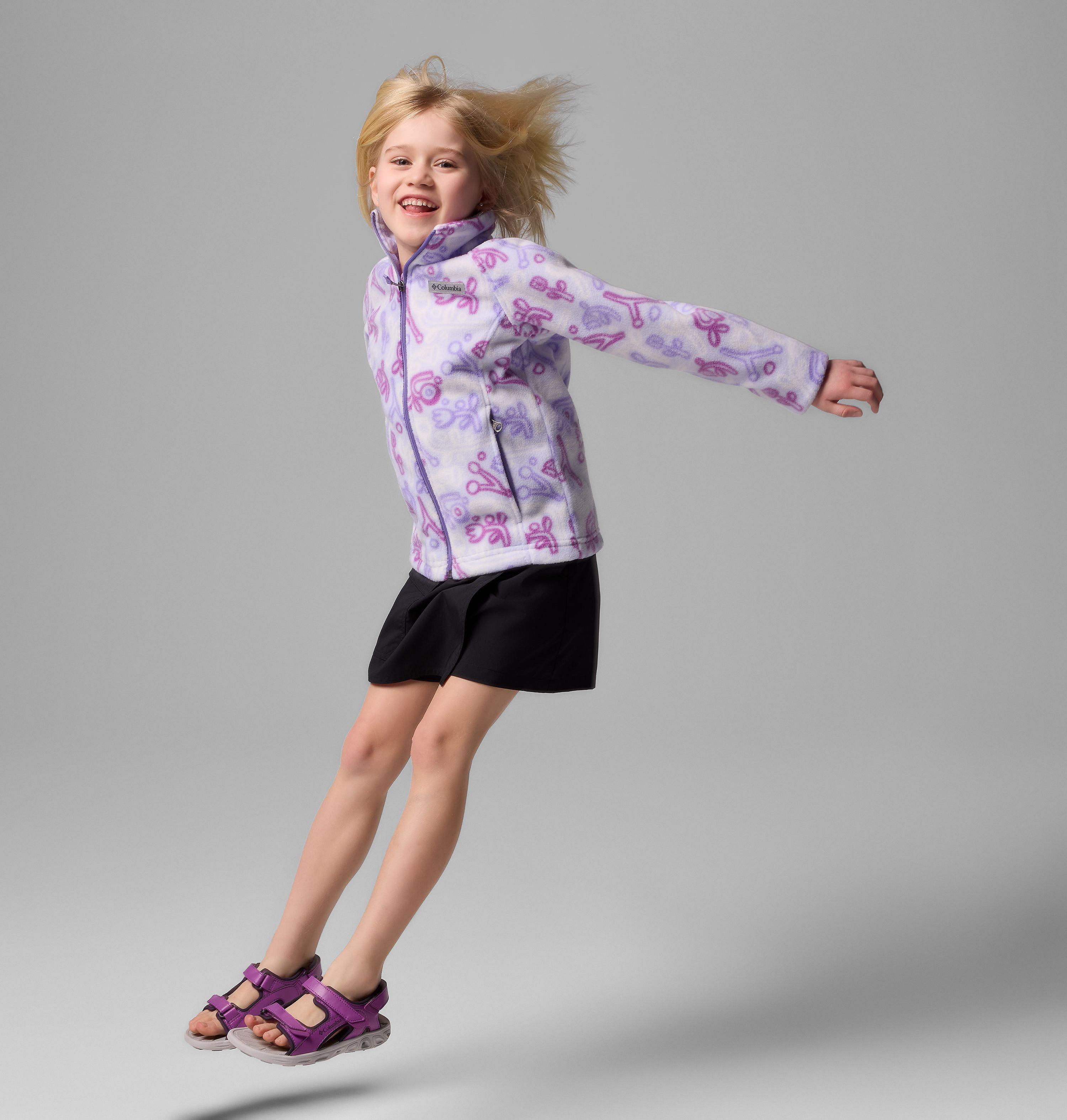 Girls' Benton Springs II Printed Fleece Jacket 6
