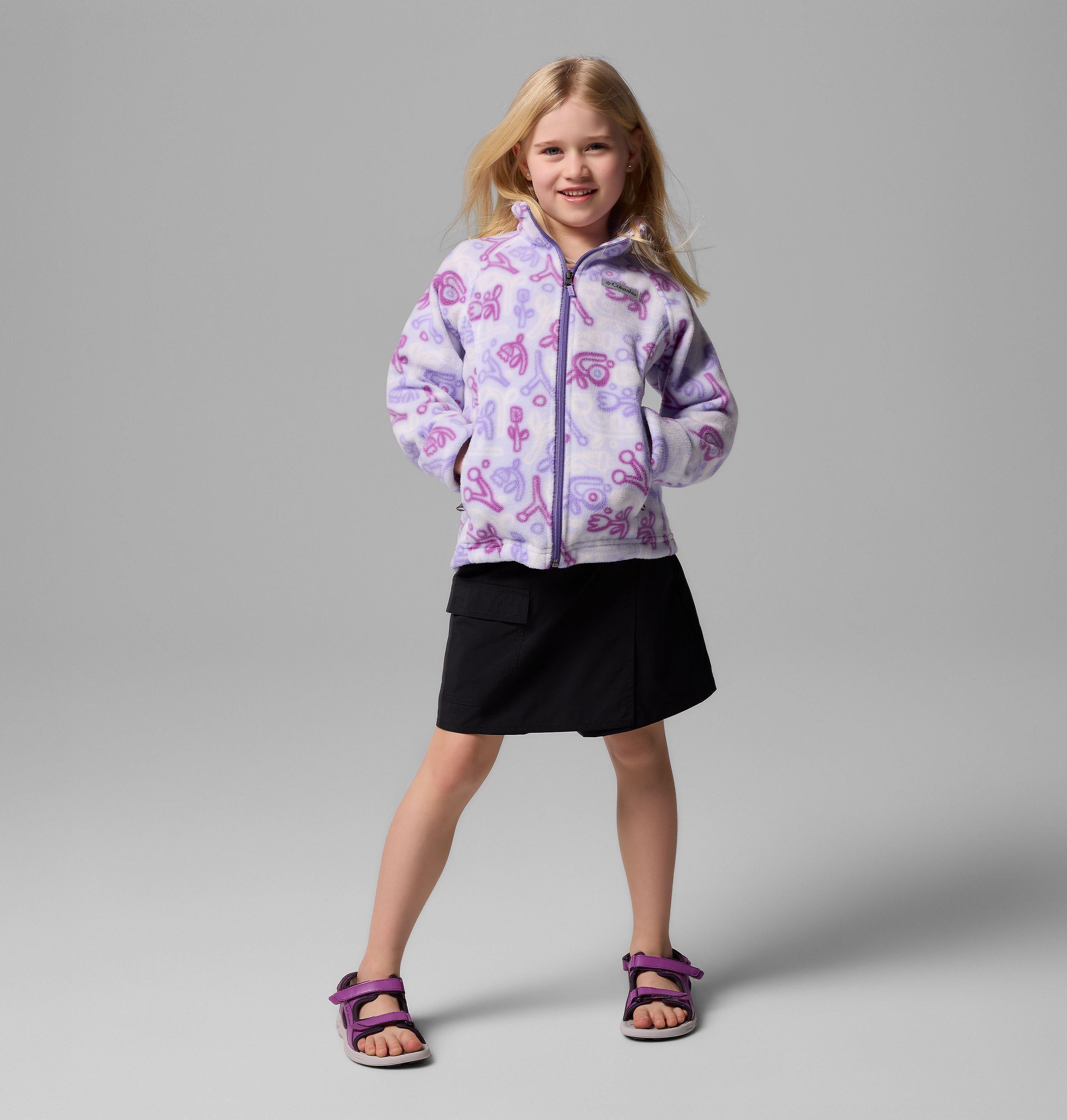 Girls' Benton Springs II Printed Fleece Jacket 1