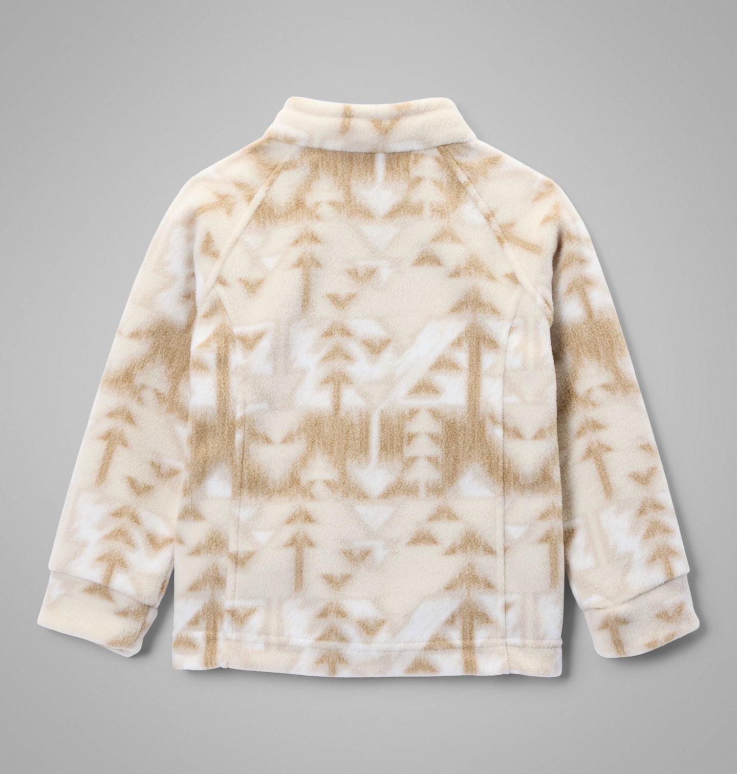 Куртка Columbia Benton Springs II Printed Fleece Jacket для девочек-малышей, цвет: Серо-бежевый, вариант 1 — фото 2