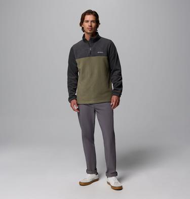 Steens Mountain Half Zip, Color: Shark, Stone Green, image 12