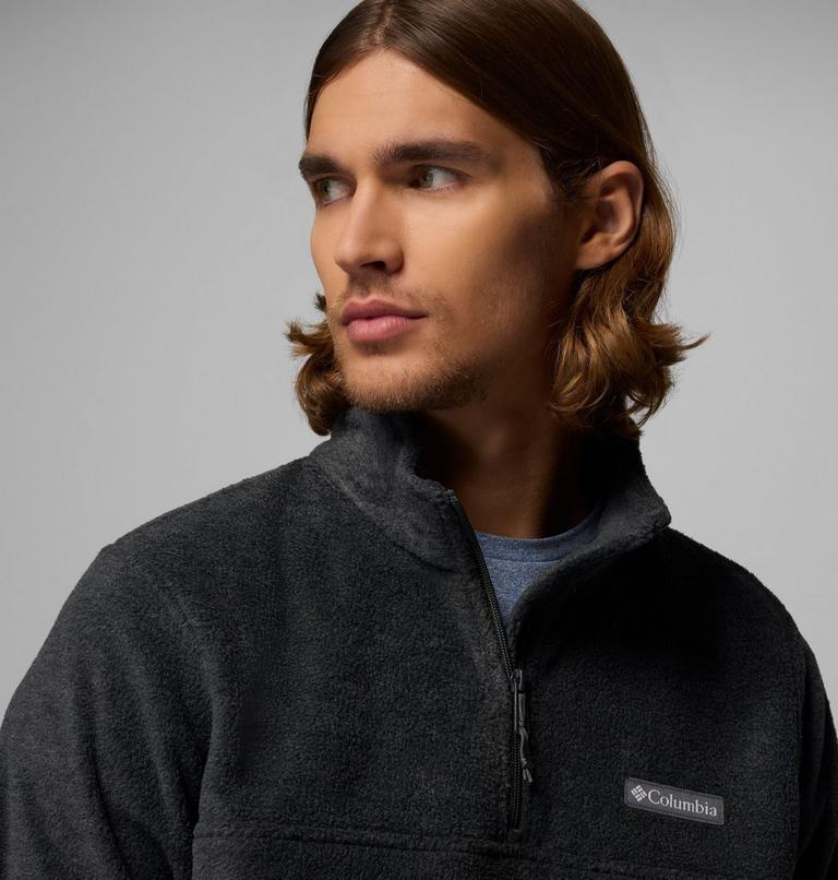Men's Steens Mountain Half Zip Fleece, Color: Charcoal Heather, image 5
