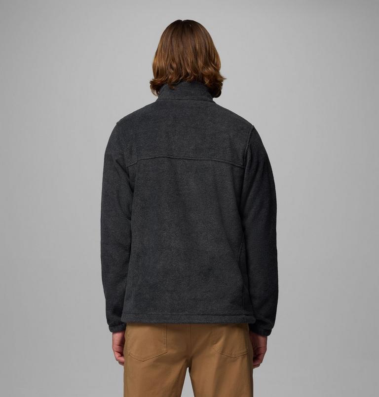 Men's Steens Mountain Half Zip Fleece, Color: Charcoal Heather, image 3