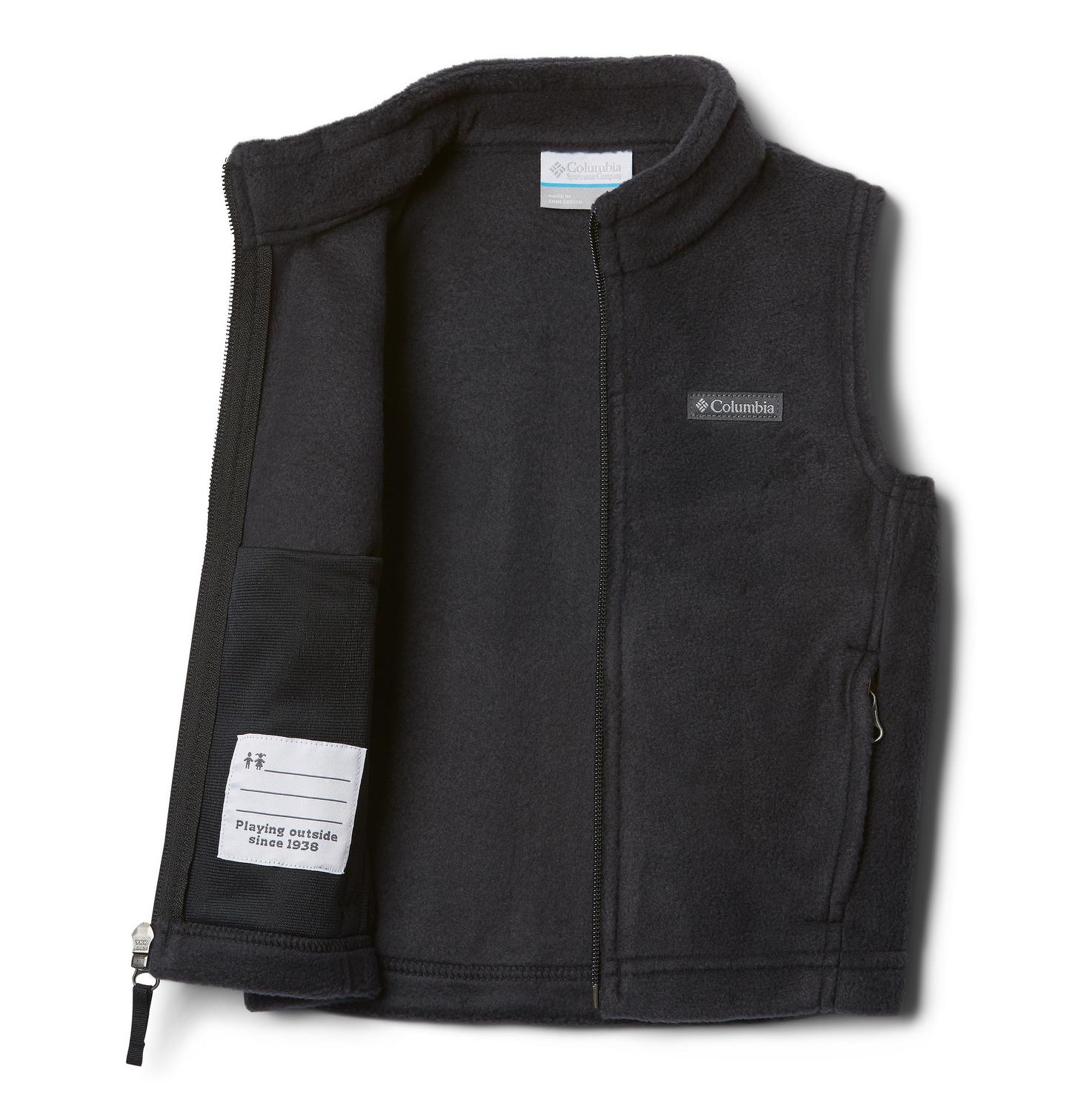 Жилет Columbia Steens Mtn Fleece Vest для мальчиков-малышей, цвет: Чёрный — фото 3
