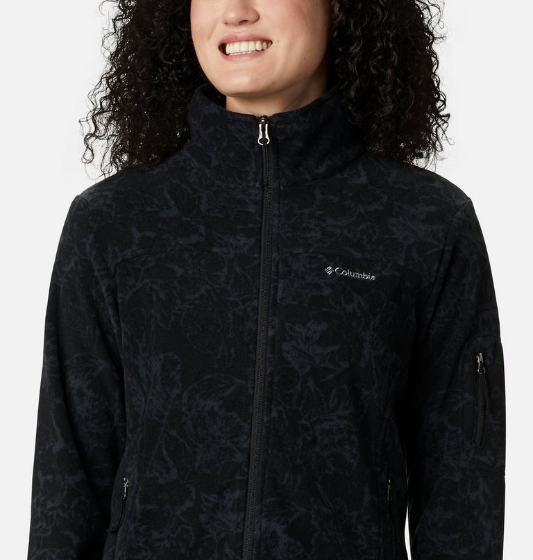 Women's Fast Trek Printed Jkt, Color: Black Brushstroke Floral, image 4