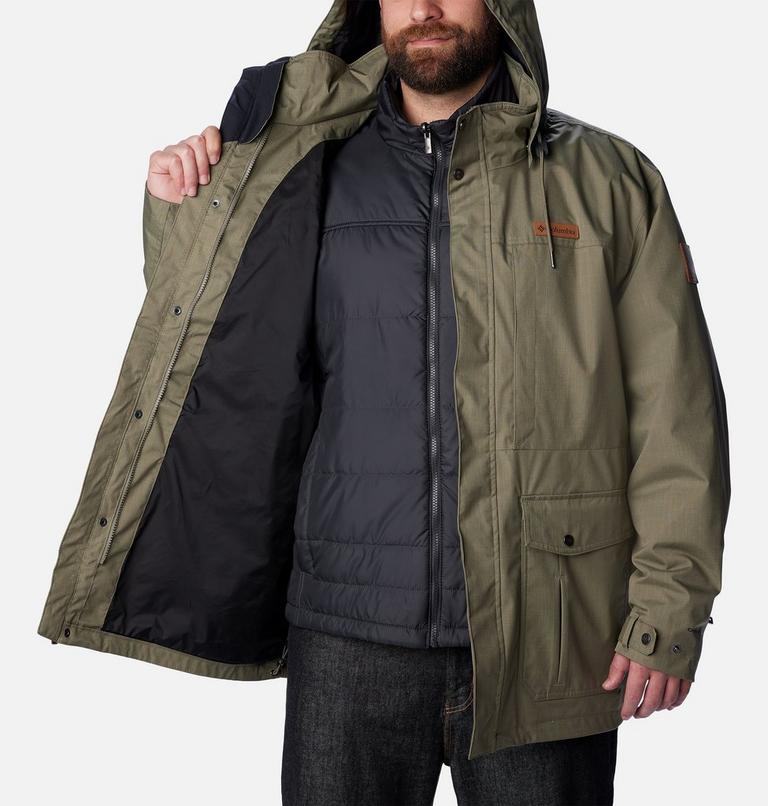 Men’s Horizons Pine 3-in-1 Waterproof  Jacket - Extended Size, Color: Stone Green, image 9