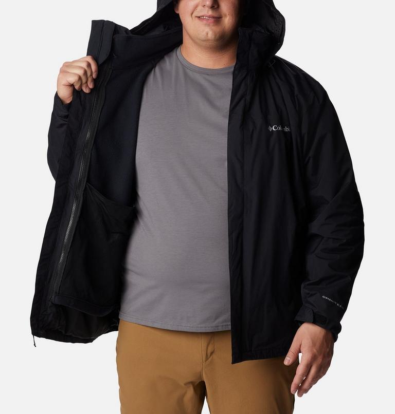 Men's Mission Air 3-in-1 Interchange Jacket - Extended Size, Color: Black, Black, image 5