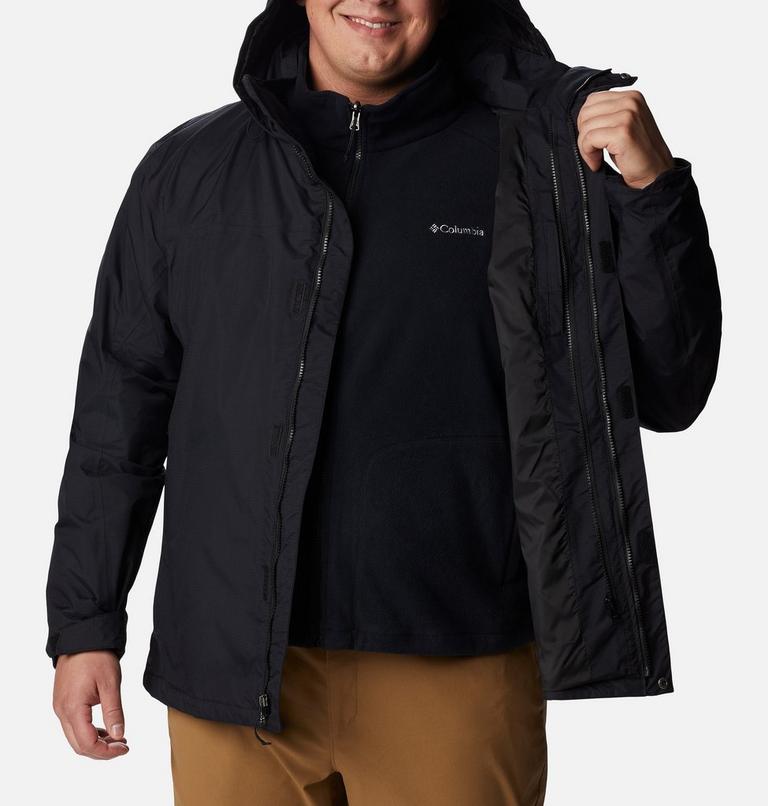 Men's Mission Air 3-in-1 Interchange Jacket - Extended Size, Color: Black, Black, image 8