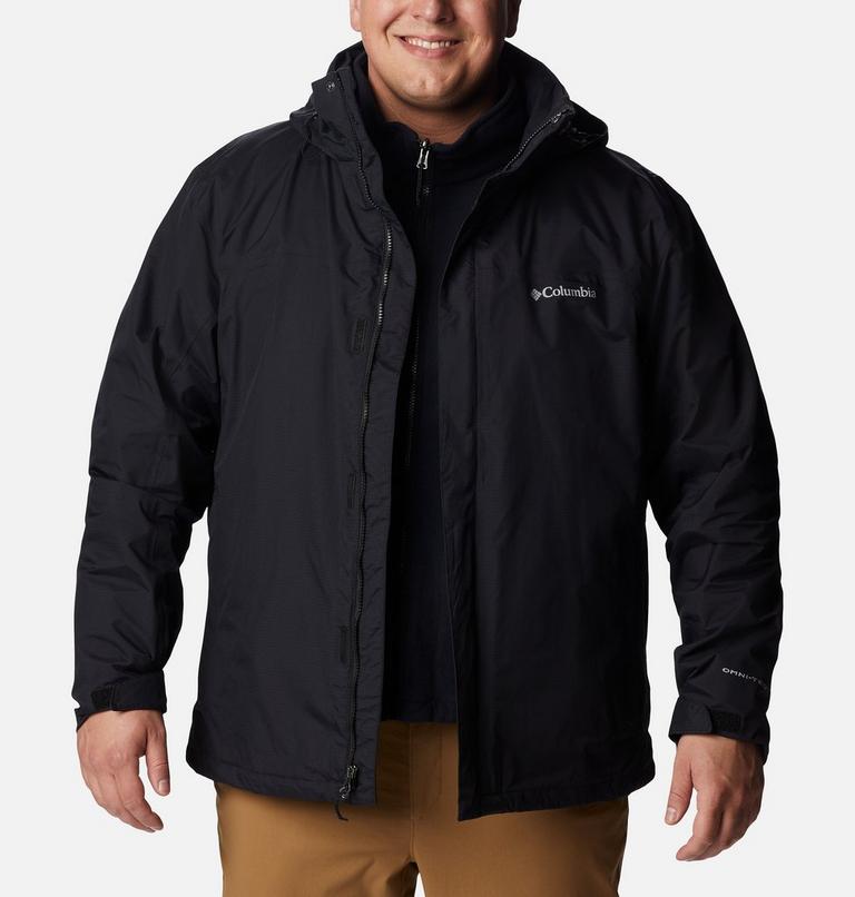 Men's Mission Air 3-in-1 Interchange Jacket - Extended Size, Color: Black, Black, image 11