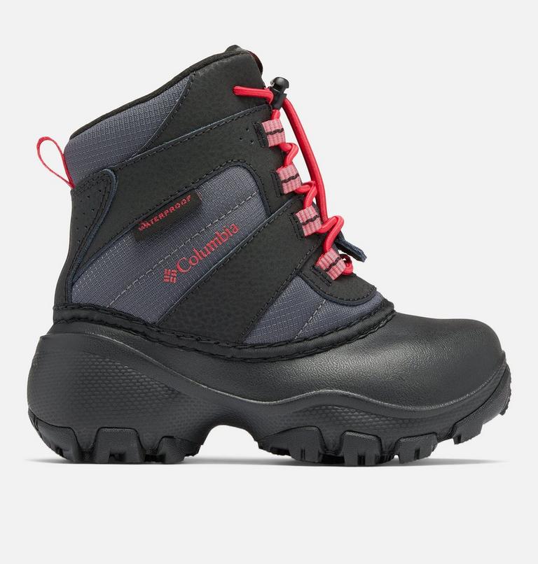 Little Kids' Rope Tow III Waterproof Boot, Color: Dark Grey, Mountain Red, image 1