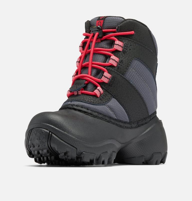 Little Kids' Rope Tow III Waterproof Boot, Color: Dark Grey, Mountain Red, image 8