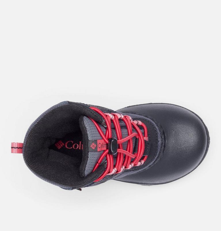 Little Kids' Rope Tow III Waterproof Boot, Color: Dark Grey, Mountain Red, image 5
