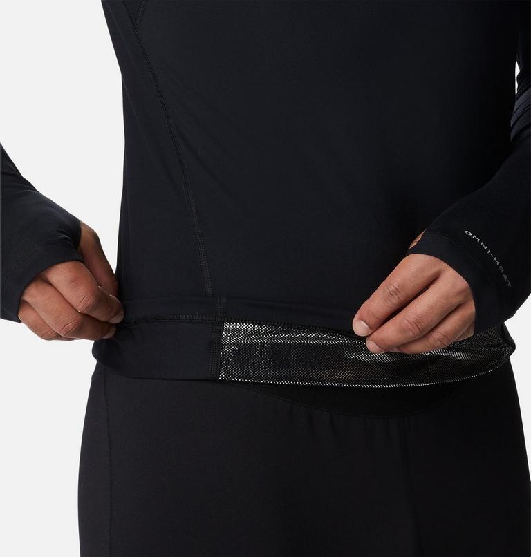 Men’s Omni-Heat Midweight Baselayer Half Zip, Color: Black, image 8
