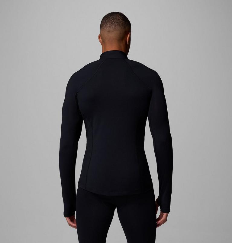 Men’s Omni-Heat Midweight Baselayer Half Zip, Color: Black, image 3