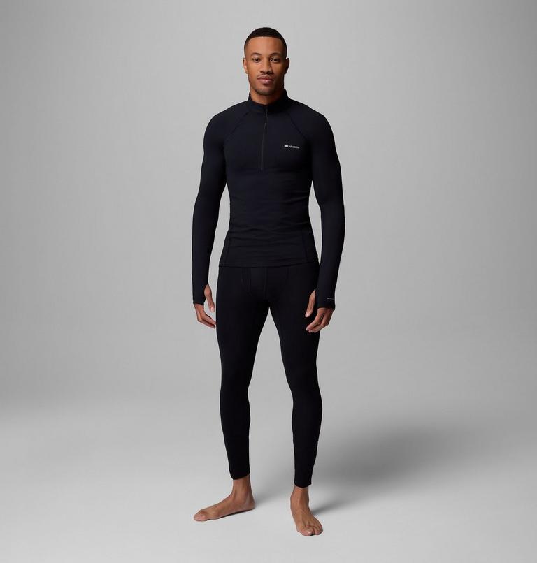Men’s Omni-Heat Midweight Baselayer Half Zip, Color: Black, image 2
