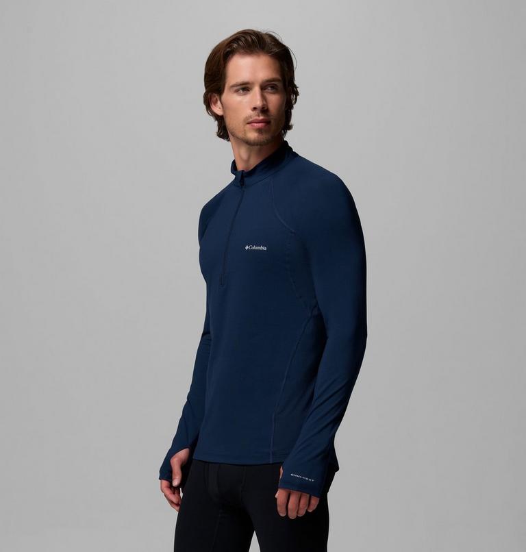 Men’s Omni-Heat Midweight Baselayer Half Zip, Color: Collegiate Navy, image 4