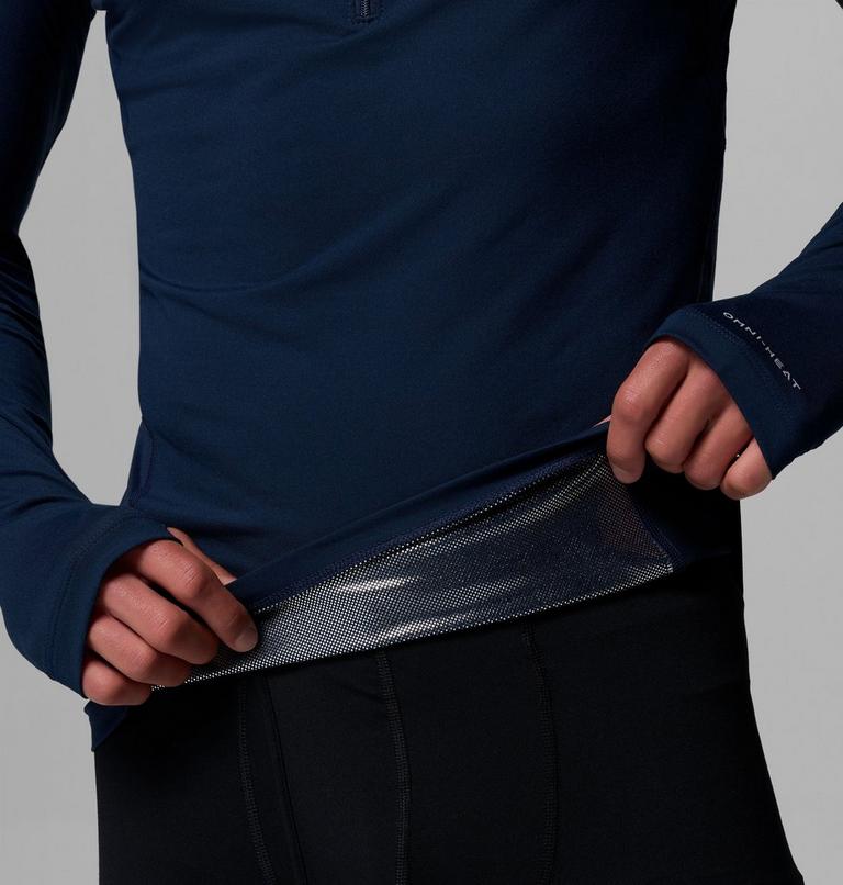 Men’s Omni-Heat Midweight Baselayer Half Zip, Color: Collegiate Navy, image 6
