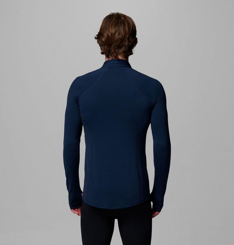 Men’s Omni-Heat Midweight Baselayer Half Zip, Color: Collegiate Navy, image 3