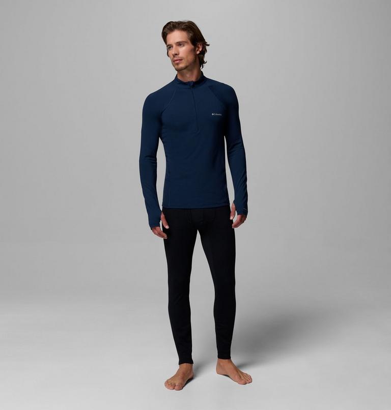 Men’s Omni-Heat Midweight Baselayer Half Zip, Color: Collegiate Navy, image 2