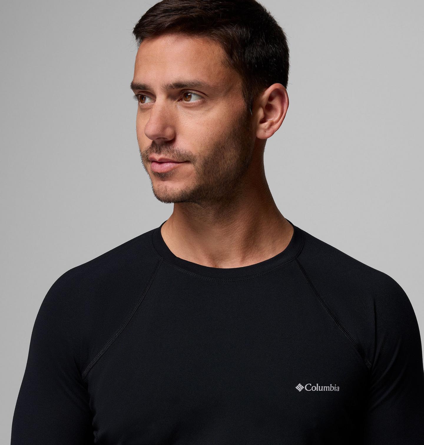 Мужской термо-лонгслив Columbia Omni-Heat Midweight Baselayer, для высоких, цвет: Чёрный — фото 3