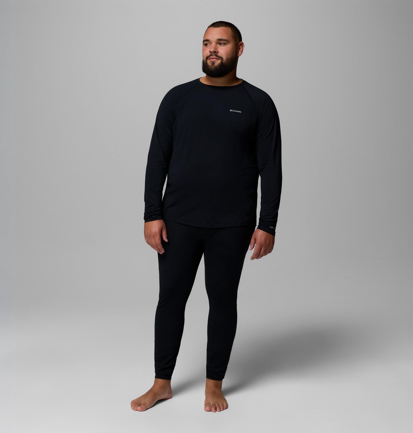 Мужской термо-лонгслив Columbia Omni-Heat Midweight Baselayer, большие размеры, цвет: Чёрный — фото 2