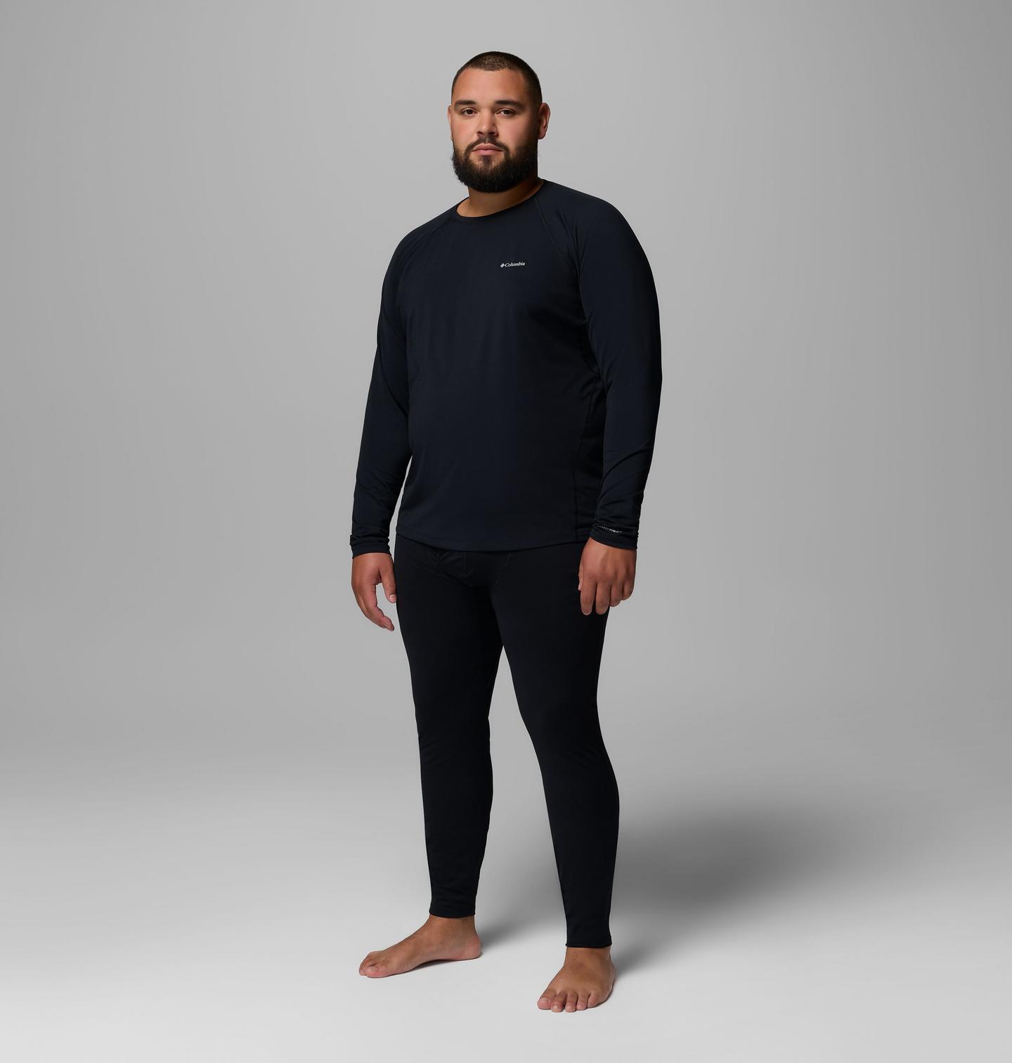Мужские термолеггинсы Columbia Omni-Heat Midweight, большой размер, цвет: Чёрный — фото 2