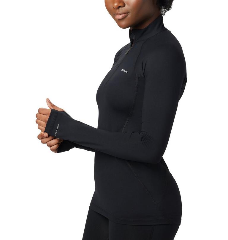 Midweight Stretch Long Sleeve Half Zip | 010 | XL, Color: Black, image 3
