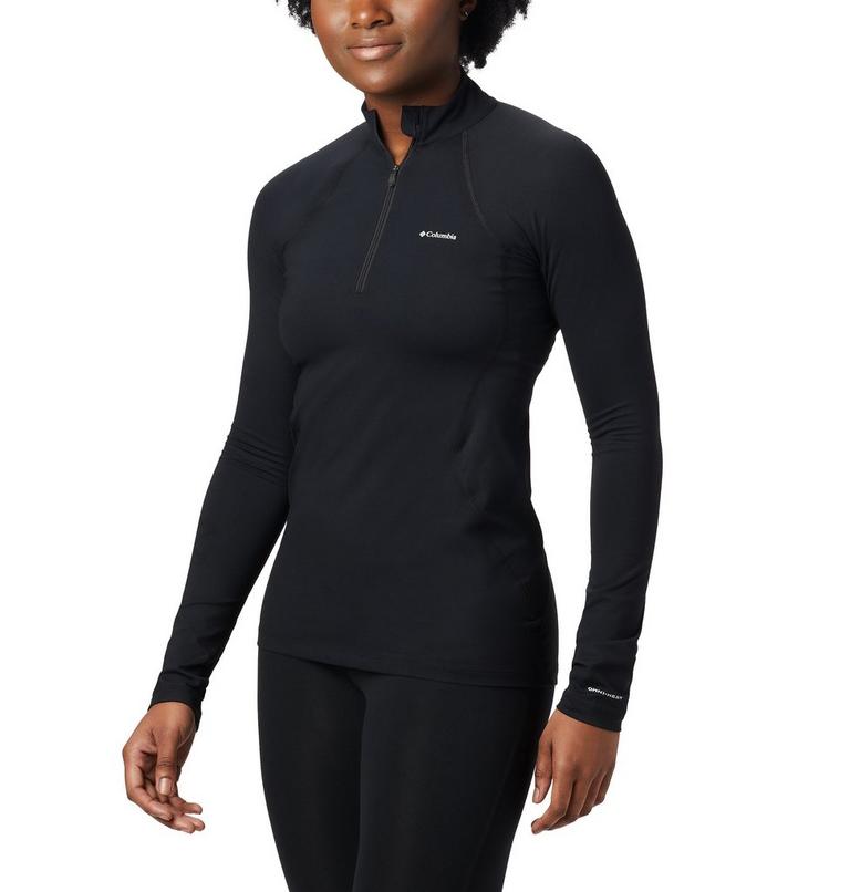 Midweight Stretch Long Sleeve Half Zip | 010 | XL, Color: Black, image 1