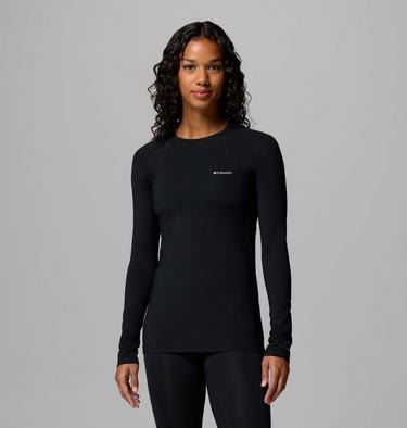 Women’s Omni-Heat Midweight Baselayer Crew, Color: Black, image 3