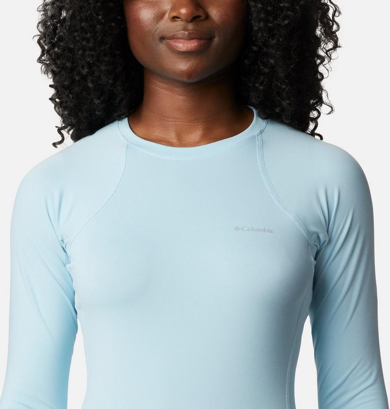 Women’s Omni-Heat Midweight Baselayer Crew, Color: Sky Blue, image 4