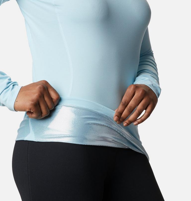 Women’s Omni-Heat Midweight Baselayer Crew, Color: Sky Blue, image 6