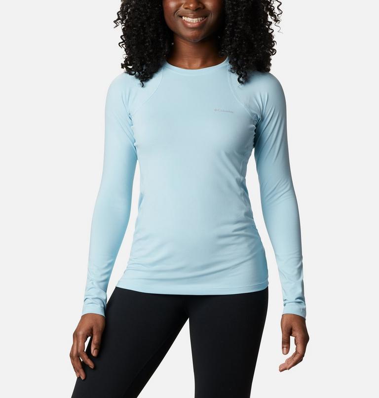 Women’s Omni-Heat Midweight Baselayer Crew, Color: Sky Blue, image 1