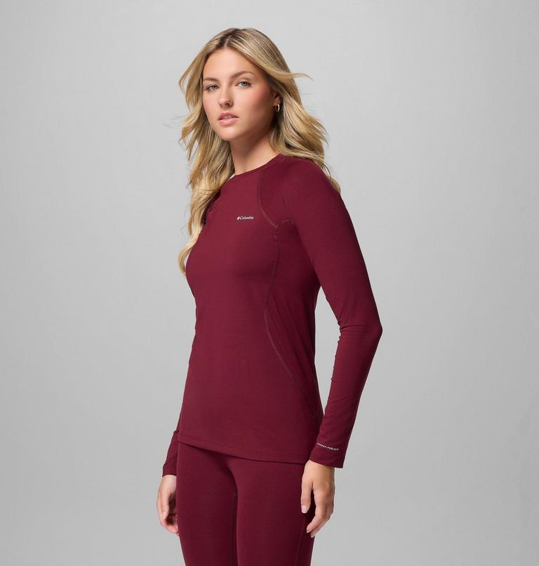 Camiseta de manga larga Midweight para mujer, Color: Rich Wine, image 4