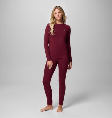 Women’s Omni-Heat Midweight Baselayer Crew, Color: Rich Wine, image 2