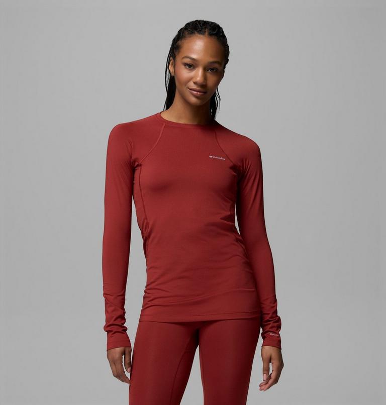 Midweight Stretch Long Sleeve Top, Color: Red Oxide, image 1