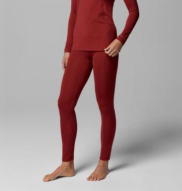 Women's Omni-Heat Midweight Baselayer Tights, Color: Red Oxide, image 4