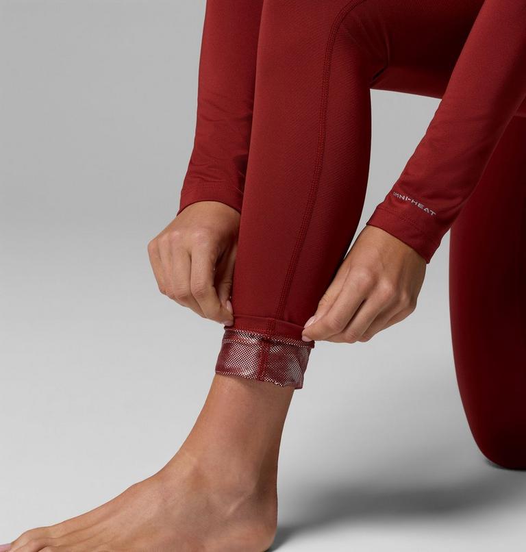 Women's Omni-Heat Midweight Baselayer Tights, Color: Red Oxide, image 7