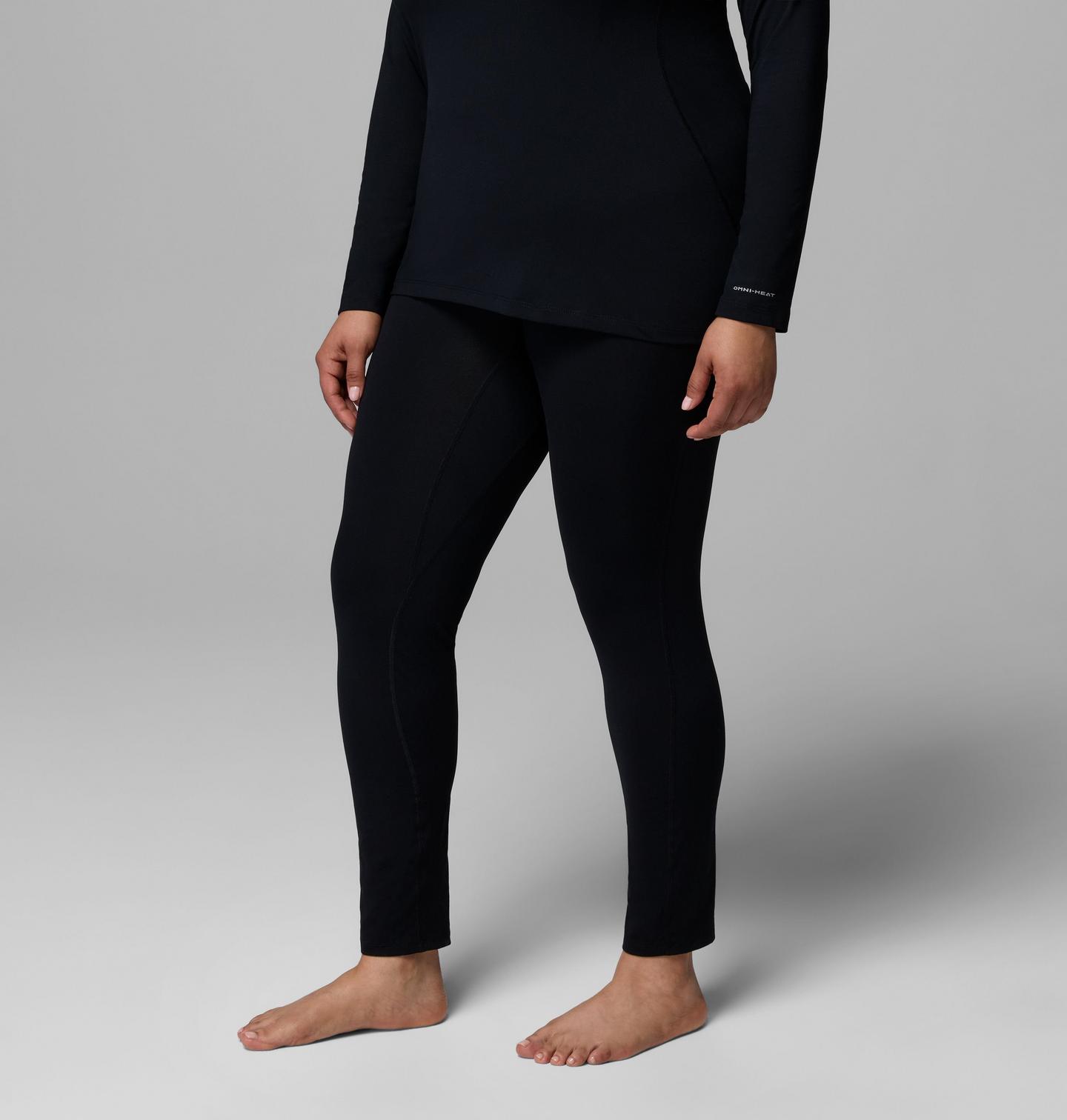 Женские термолеггинсы Columbia Omni-Heat Midweight, большой размер, цвет: Чёрный — фото 4