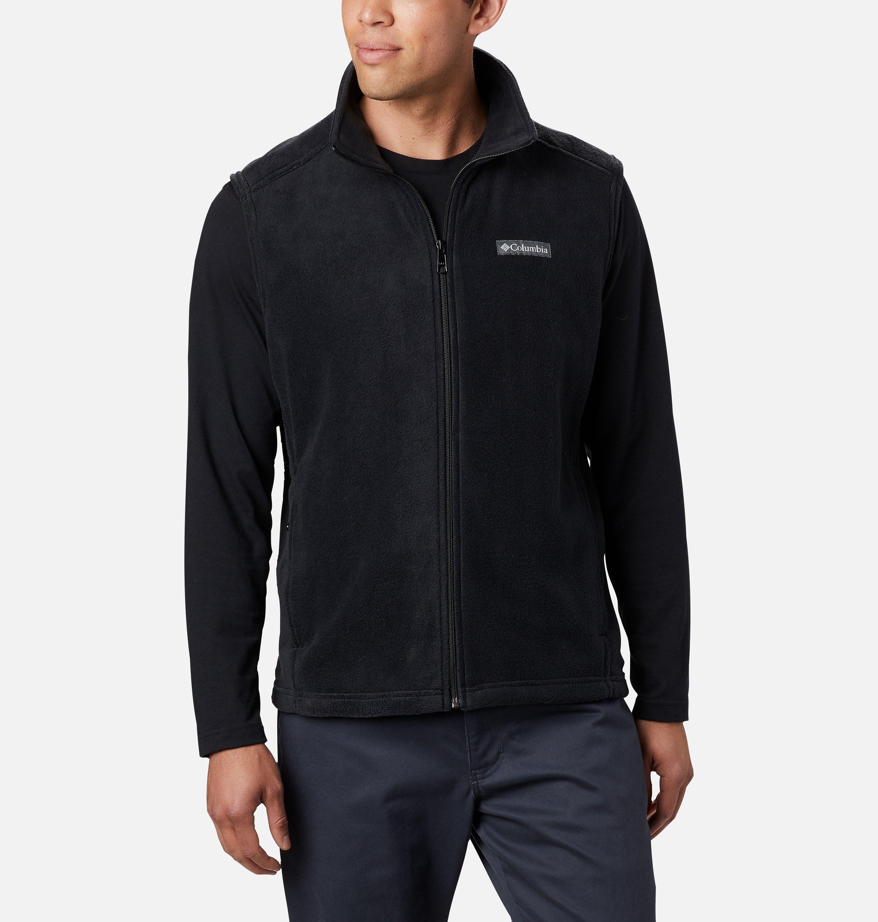 Columbia Sportswear Men's Black Columbia - Steens Mountain™ Fleece Gilet - Small