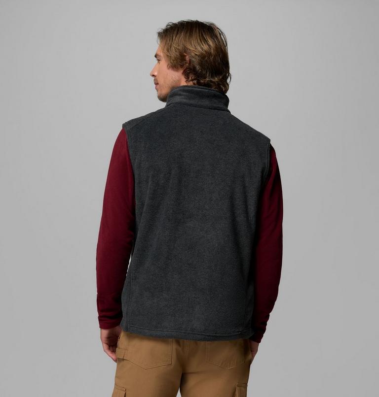 Men's Steens Mountain Fleece Gilet, Color: Charcoal Heather, image 3