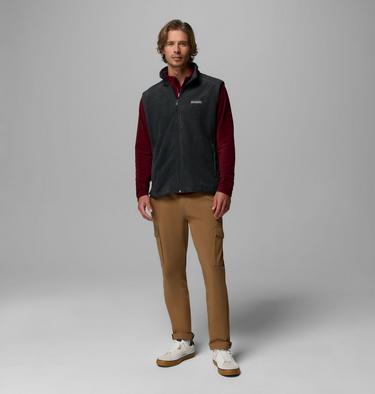 Men's Steens Mountain Fleece Gilet, Color: Charcoal Heather, image 6