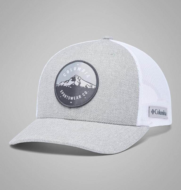 Unisex Columbia Mesh Snap Back Hat, Color: Columbia Grey Hthr Mt Hood Circle Patch, image 1