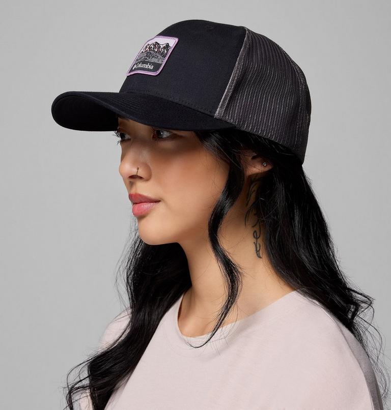 Unisex Columbia Mesh Snap Back Hat, Color: Black, Sisters, image 5
