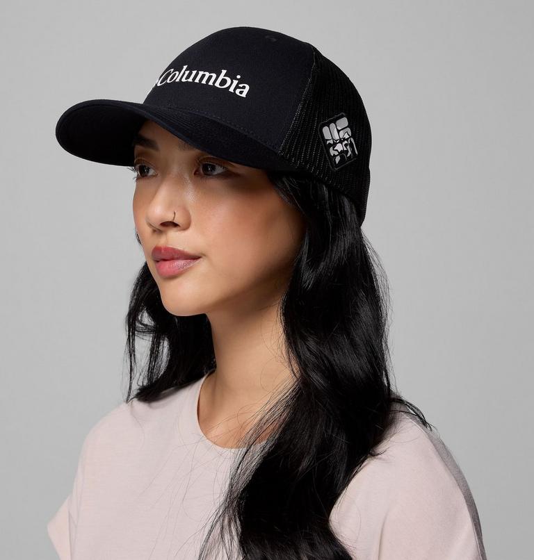 Unisex Columbia Mesh Snap Back Hat, Color: Black, image 6