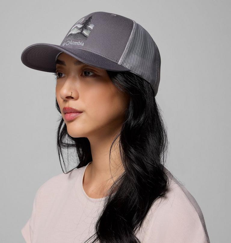 Unisex Columbia Mesh Snap Back Hat, Color: City Grey, Get Hiked, image 5