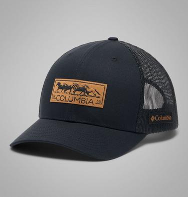 Unisex Columbia Mesh Snap Back Hat, Color: Black, Wild Horses, image 7