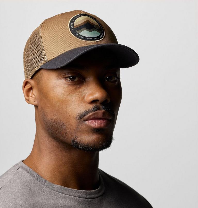 Unisex Columbia Mesh Snap Back Hat, Color: Delta, Shark, Circular Landscape, image 3